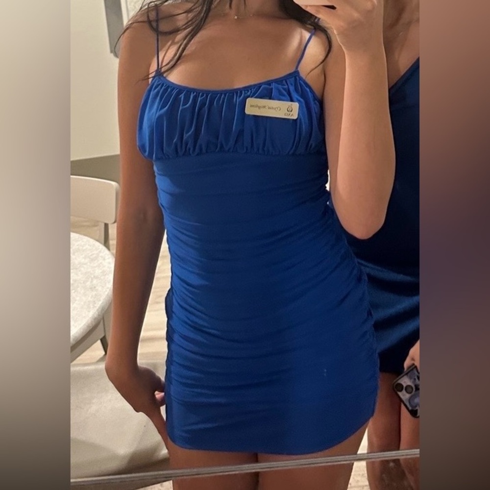 SHEIN Blue Mini Dress